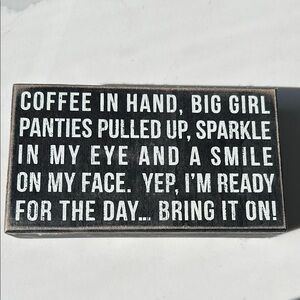 Coffee Quote Sign☕️